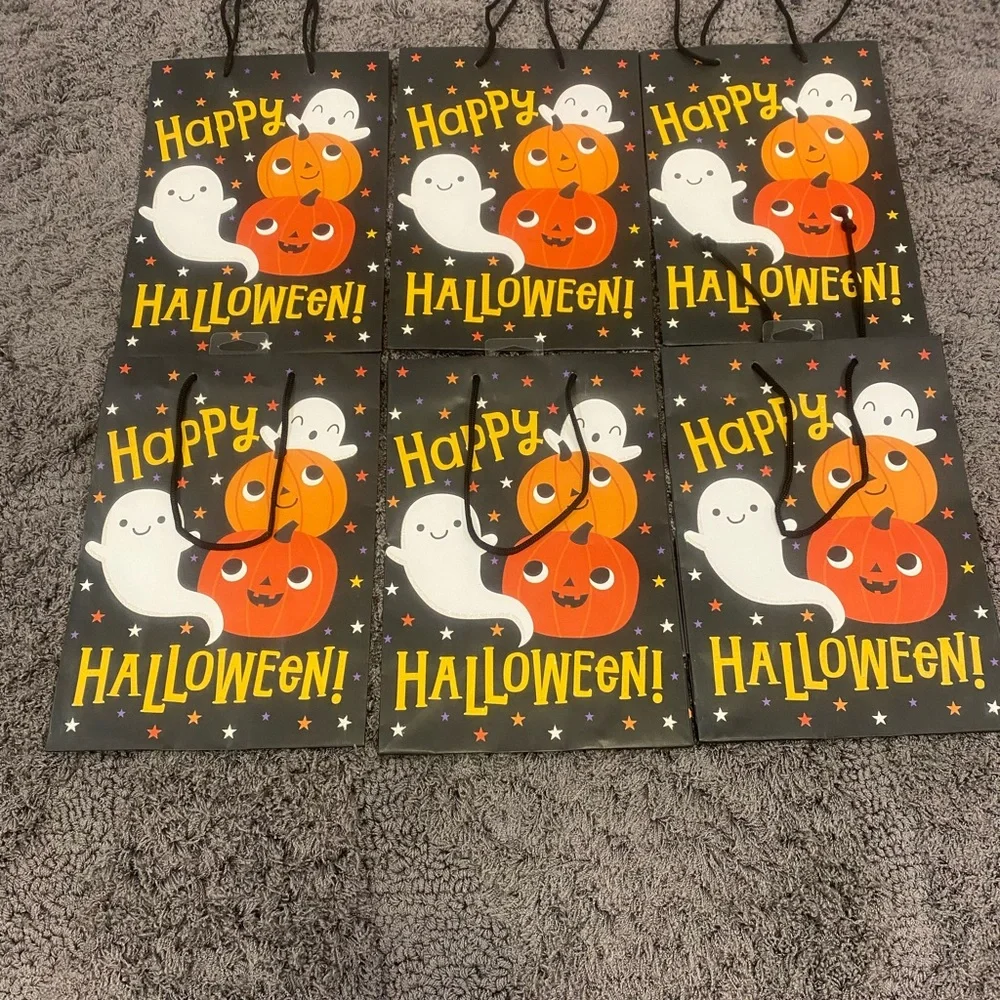 American Greetings Halloween Treat Bags - Black & Orange & Purple-Set of 17